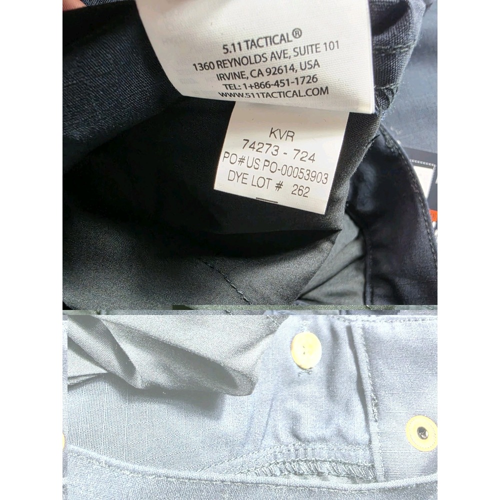 5.11 Tactical TacLite Pro Pants Mens 42x36 Dark Navy Ripstop Cargo Work EMS NWT - Picture 6 of 7